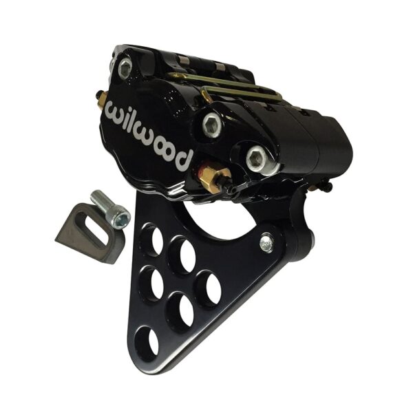 Wilwood Rear Brake Caliper Kit Black for Custom Harley Chopper Bobber Motorcycle - Image 4