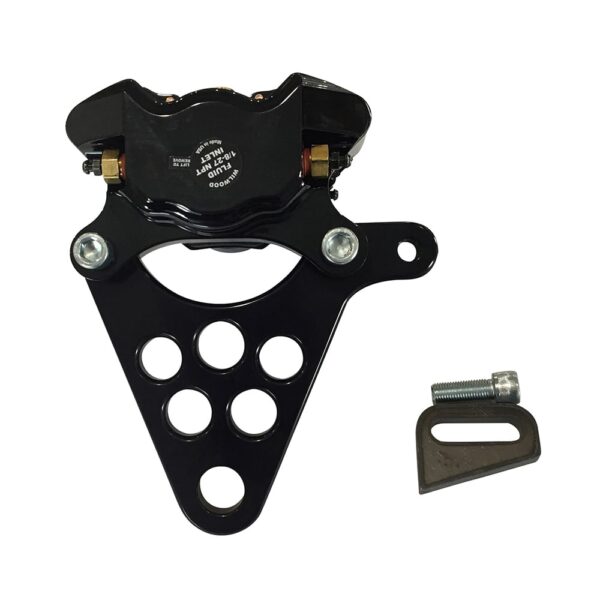 Wilwood Rear Brake Caliper Kit Black for Custom Harley Chopper Bobber Motorcycle - Image 5