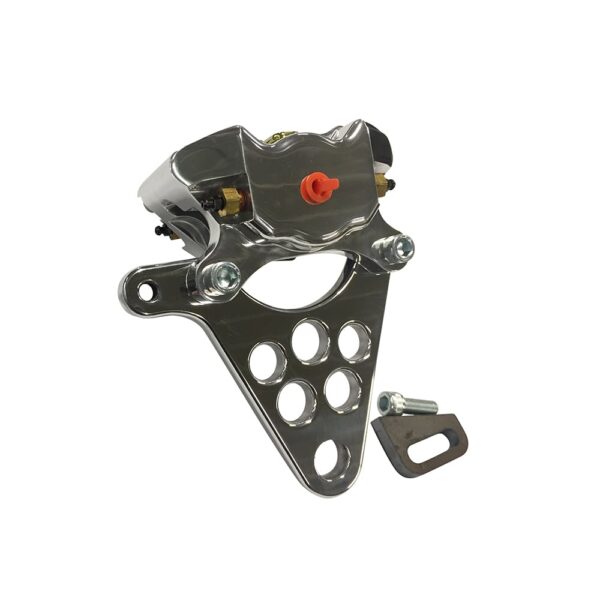 Wilwood Rear Brake Caliper Kit Polished for Custom Harley Chopper Bobber Motorcycle - Image 3