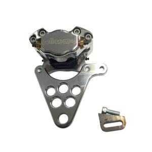 Wilwood Rear Brake Caliper Kit Polished for Custom Harley Chopper Bobber Motorcycle