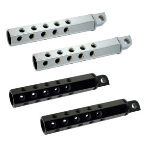 Twisted Choppers Hex Machine Gun Driver Foot Pegs for Harley-Davidson