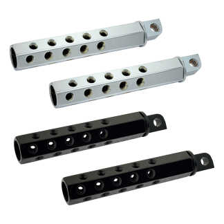 Hex Machine Gun Driver Foot Pegs For Harley Davidson | Twisted Choppers