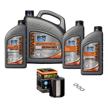 Bel-Ray Semi-Synthetic 3-Hole Complete Oil Change Kit for 1984-Up Harley Davidson Big Twin and Sportster - Image 12
