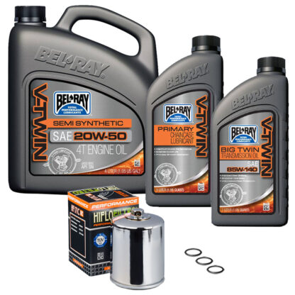 Bel-Ray Semi-Synthetic 3-Hole Complete Oil Change Kit for 1984-Up Harley Davidson Big Twin and Sportster - Image 4