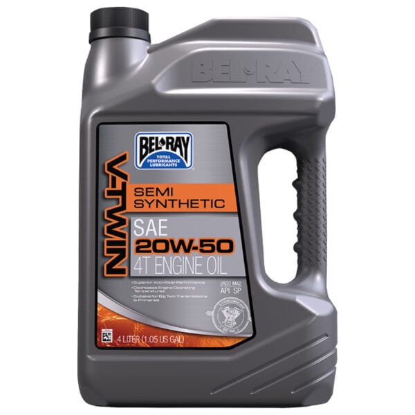 Bel-Ray V-Twin 20W-50 Semi-Synthetic Engine Oil 4L - Twisted Choppers