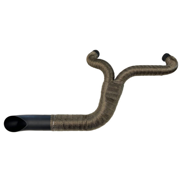 Sideshot 2 into 1 Exhaust Header 84-17 Softail Dyna Touring - Image 3