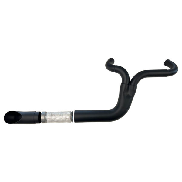 Sideshot 2 into 1 Exhaust Header for 1986 to 2022 Sportster - Image 6
