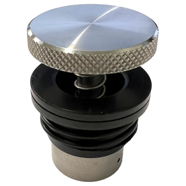 Custom Chrome Pop Up Fuel Tank Cap with Weld In Bung Stainless Steel - Image 3