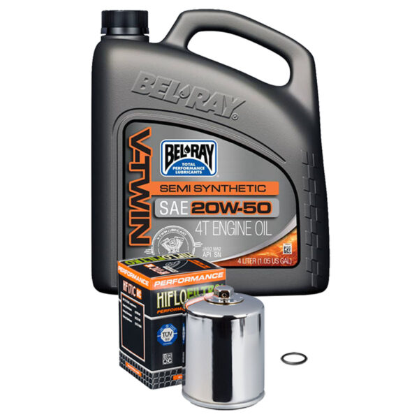 Bel-Ray Semi-Synthetic Engine Oil Change Kit Fits Harley-Davidson - Twisted Choppers Bel-Ray Semi-Synthetic Engine Oil Change Kit Fits Harley-Davidson - Image 3