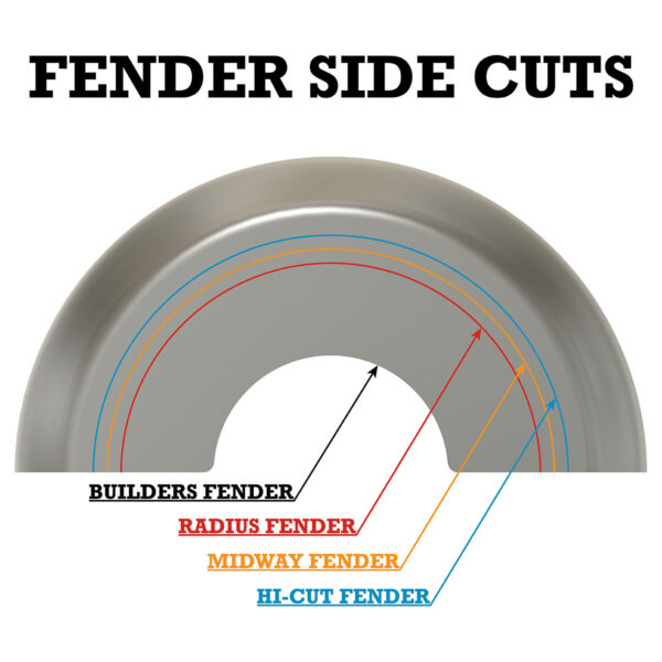 Midway Rear Custom Motorcycle Fender – Balanced Profile for Choppers & Bobbers - Image 7