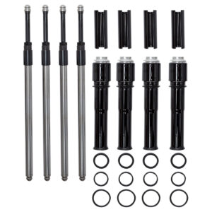 Quickee Pushrod Kit with Gloss Black Covers