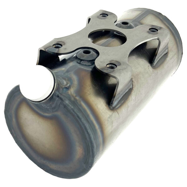Barrel Style Round Motorcycle Oil Tank - Image 4
