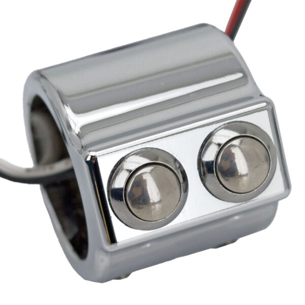 Mini Dual Push Button 1 Inch Handlebar Switch Kit - Image 6