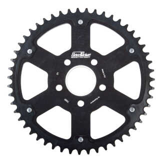 Black Carbon Tooth Rear Sprocket 530 Chain Drive Fits 1984-Up Harley Davidson - 48 Tooth | Twisted Choppers