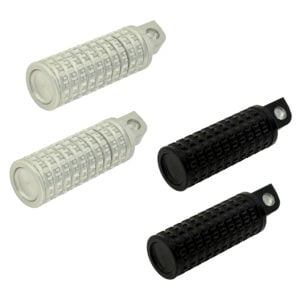 Twisted Choppers SureGrip Passenger Foot Pegs For Harley-Davidson Male Mount