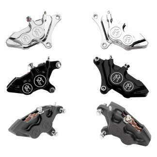 Performance Machine 4-Piston Differential-Bore Front Caliper - 2000-2017 Harley-Davidson | Twisted Choppers