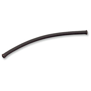 Drag Specialties Braided Black Oil Line Fuel Hose 3/8 Inch and 1/2 Inch
