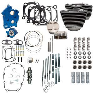 S&S Cycle 128 Inch Power Package Big Bore Kit M8 17-22 Water/Oil Cooled