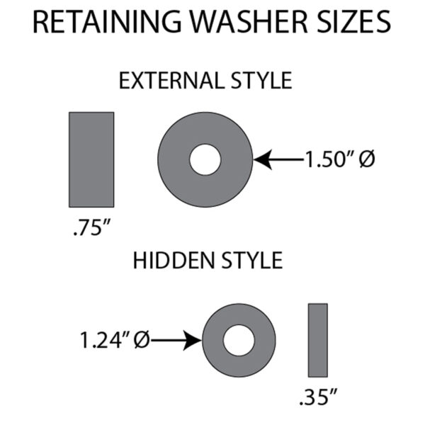 Twisted Choppers Replacement Axle Washer Kit for Custom Axles - Twisted Choppers Twisted Choppers Replacement Axle Washer Kit for Custom Axles - Image 4