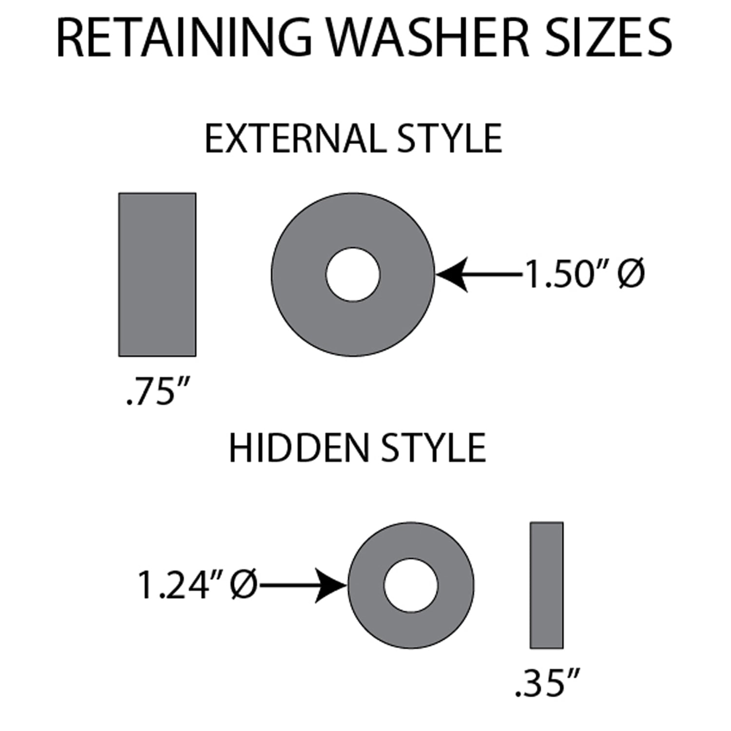 Twisted Choppers Replacement Axle Washer Kit for Custom Axles - Twisted Choppers Twisted Choppers Replacement Axle Washer Kit for Custom Axles - Image 4