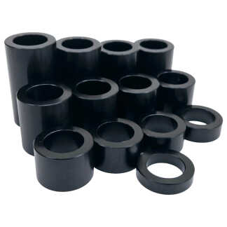 Mid-USA 3/4 Inch Axle Spacer Kit 13 Piece Black