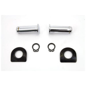 Drag Specialties Chrome Footpeg Pin Kit 3/8 in. Diameter Hardened Steel