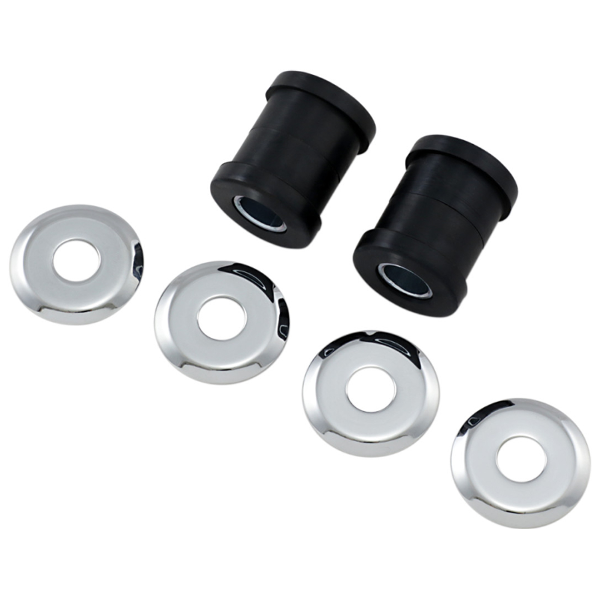 Drag Specialties Rubber Handlebar Riser Bushing Kit for 1973-2017 Harley-Davidson - Twisted Choppers Drag Specialties Rubber Handlebar Riser Bushing Kit for 1973-2017 Harley-Davidson